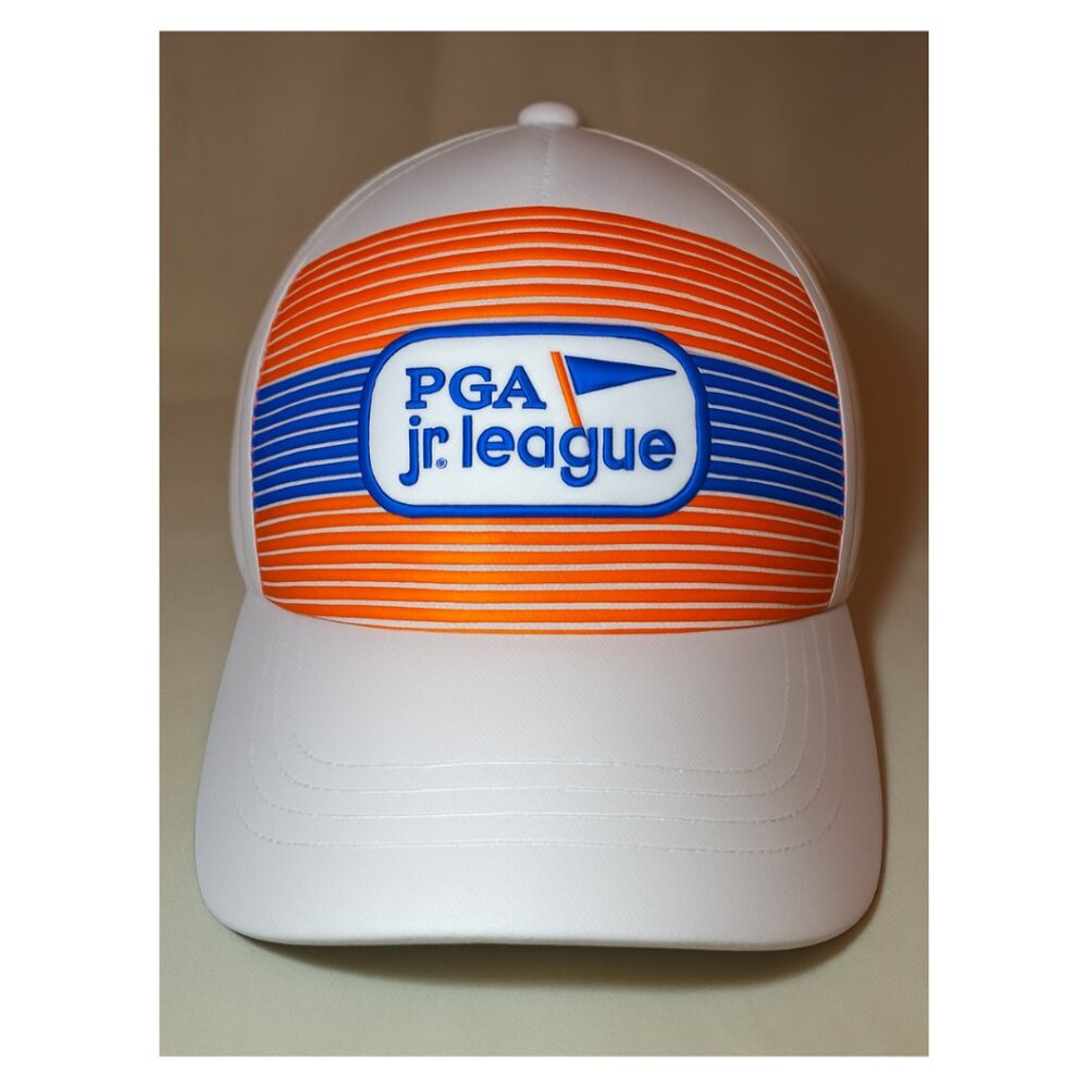 PGA Junior League White Golf Hat Adjustable Garb Inc